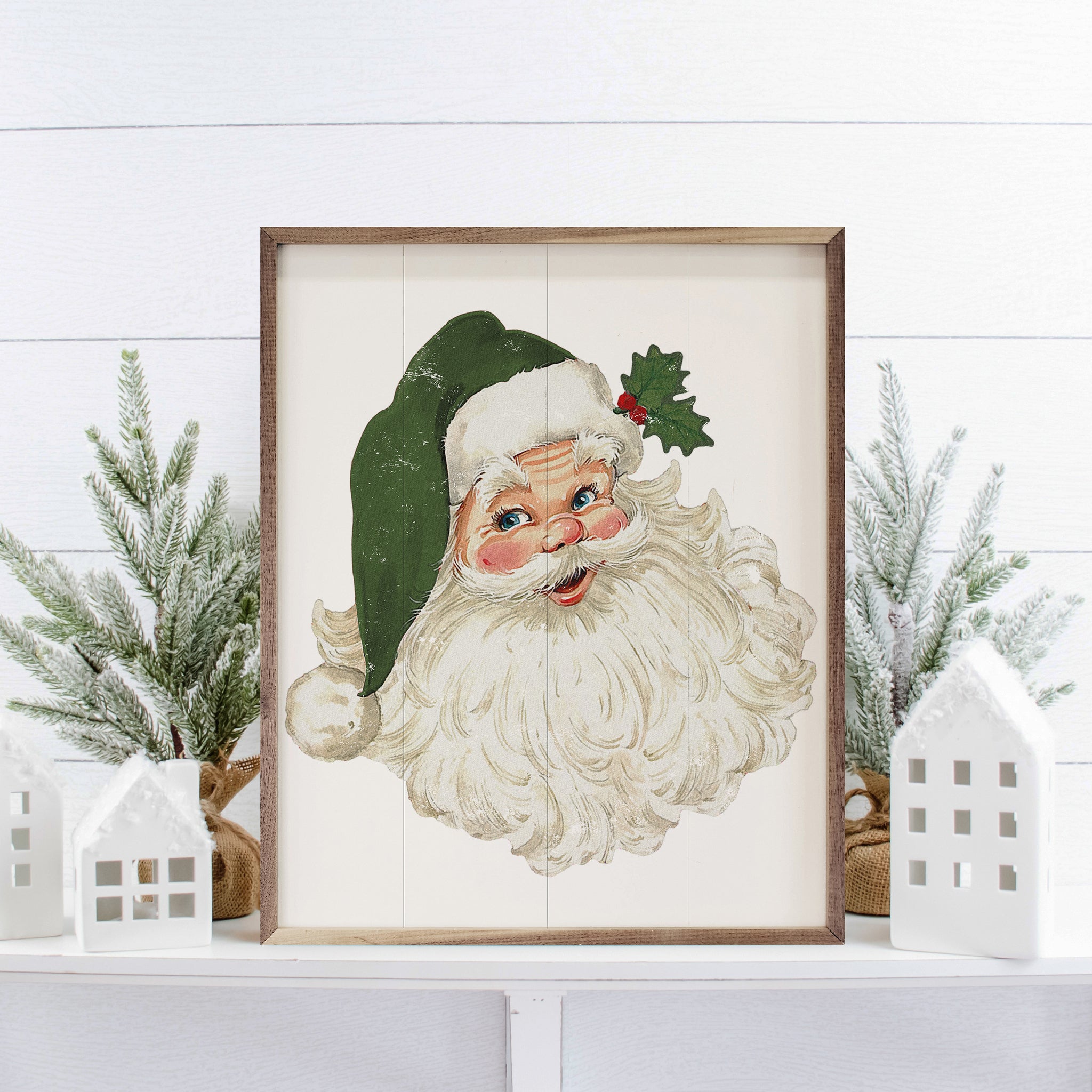 Green santa claus best sale hat